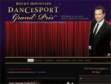 Tablet Screenshot of dancesportgrandprix.com